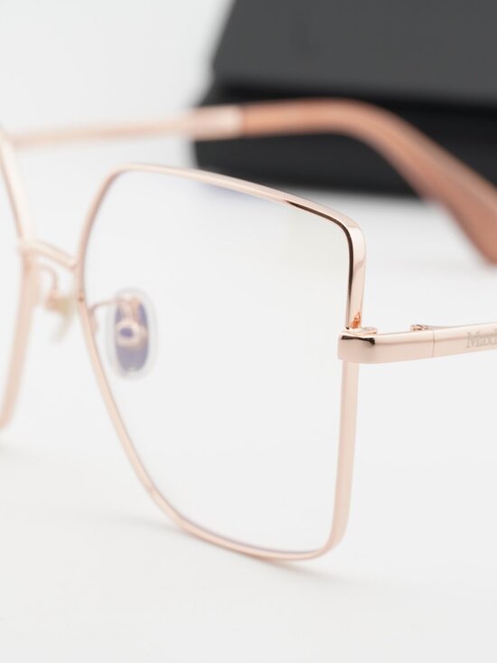 Max Mara MM5073-H-B 033 Butterfly Eyeglasses 60mm - Gold / Blue Light Block main image 10